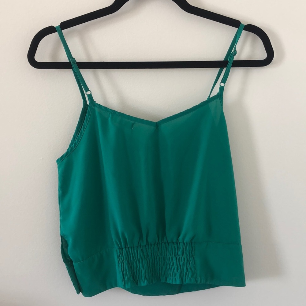 Mine Green Ruffled Tank Top - Picture 3 of 6